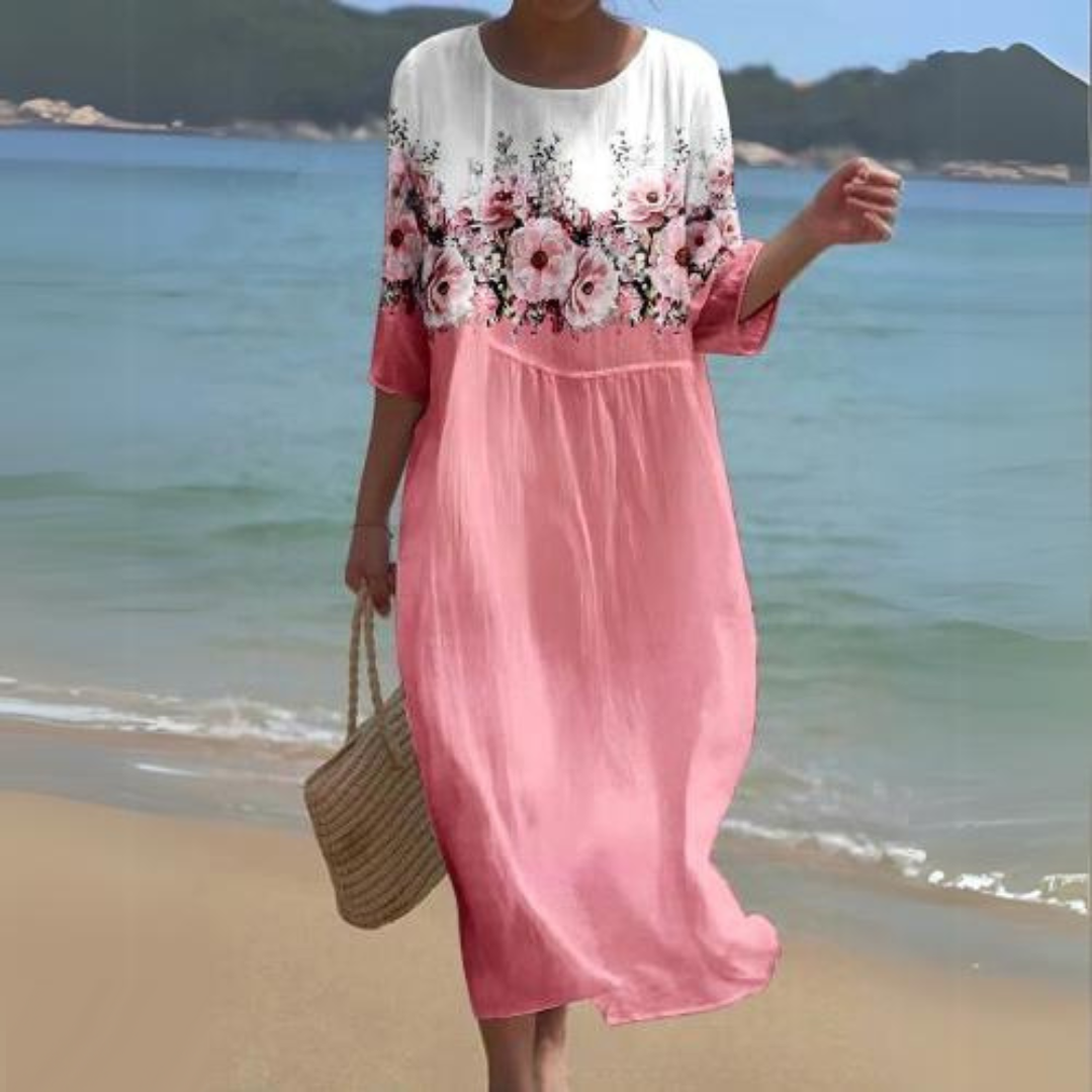 Dames Luchtige elegante zomerjurk | Midi