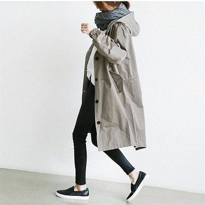 Parka autunnale da donna | Lungo, con cappuccio