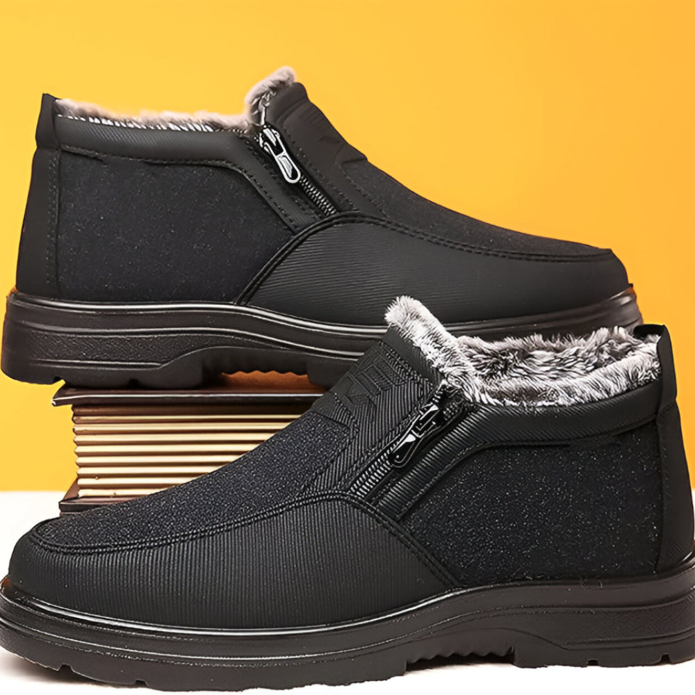 Heren Warme Gevoerde Winterlaarzen – Comfortabel Instappers