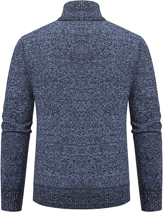 Giacca in maglia moderna da uomo per l'inverno | Chiusura lampo, finemente lavorata a maglia