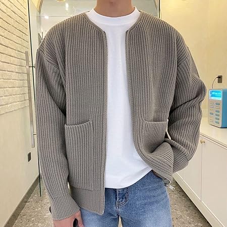 Cardigan da uomo | Cerniera morbida in stile casual