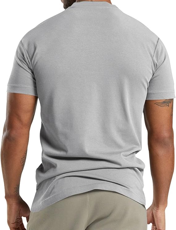 T-shirt sportiva da uomo | Chiusura con collo alla coreana