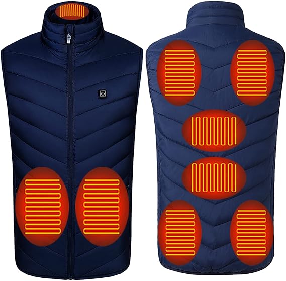 Gilet autunnale imbottito da uomo | Chiusura lampo, senza maniche