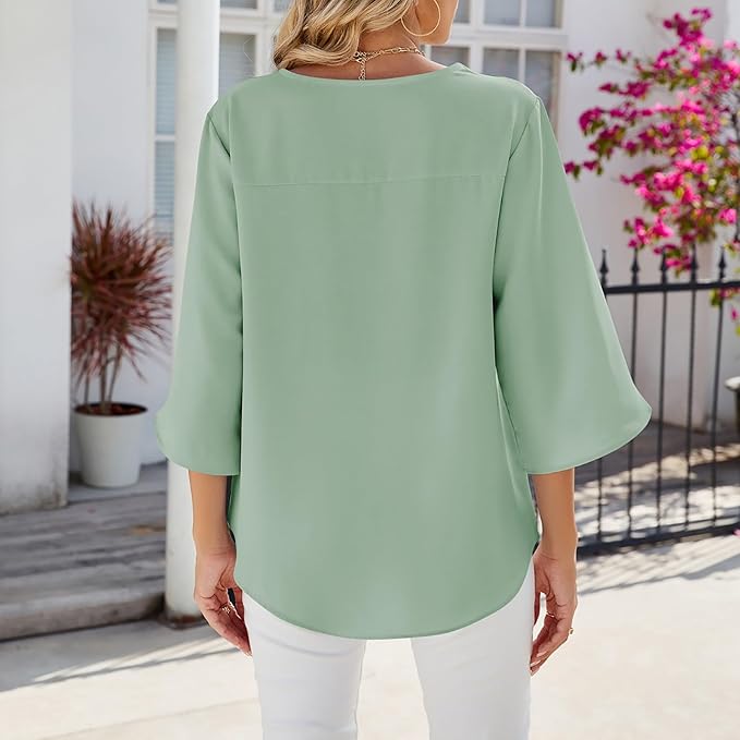 Dames Zomer Tuniek | Langarm, Luchtig