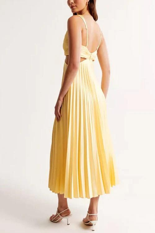 Elena | Abito elegante in satin per ospiti di matrimonio | Midi