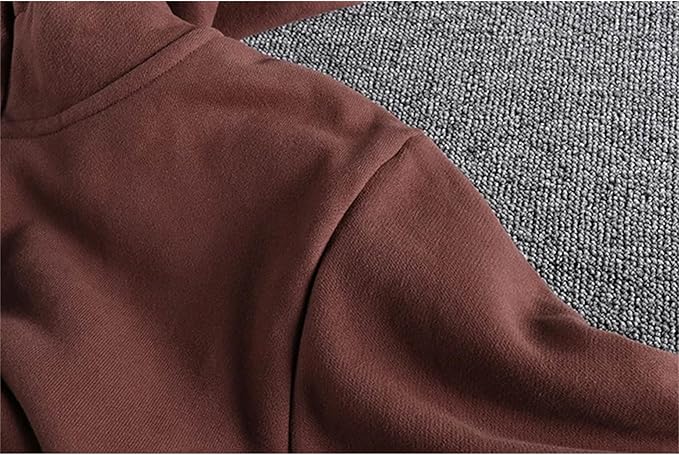 Felpe Calde da Uomo | Cappuccio con Cerniera Corta Stile