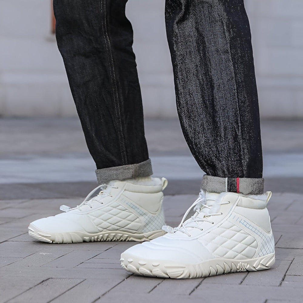 Heren Waterdichte Winter Wandelschoenen – Gevoerd Antislip