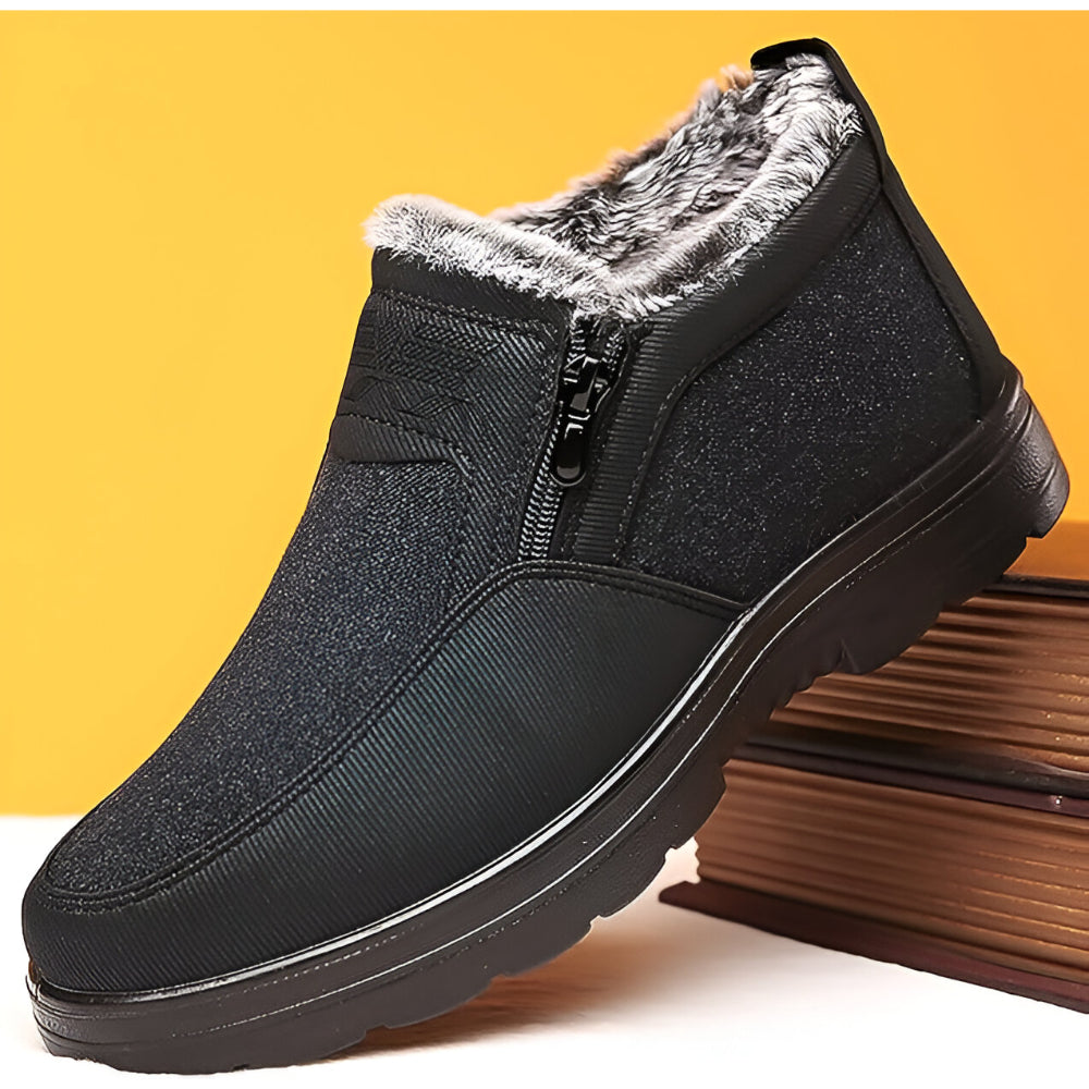 Heren Warme Gevoerde Winterlaarzen – Comfortabel Instappers