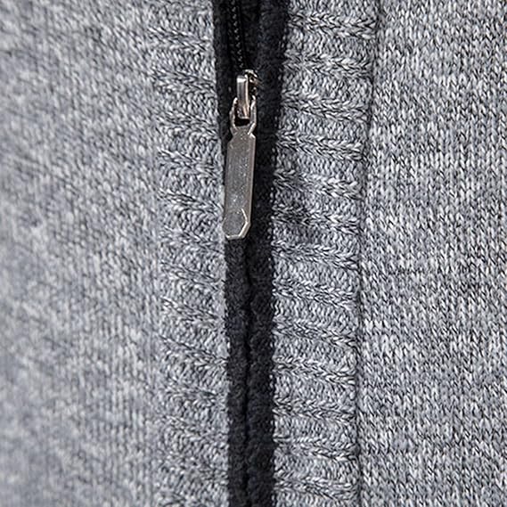 Giacca in maglia moderna da uomo per l'inverno | Chiusura lampo, finemente lavorata a maglia