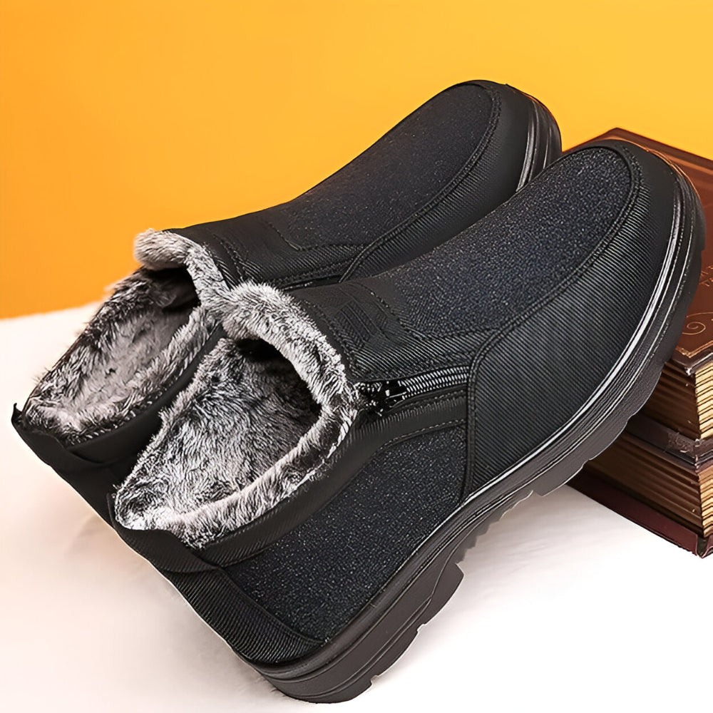 Heren Warme Gevoerde Winterlaarzen – Comfortabel Instappers