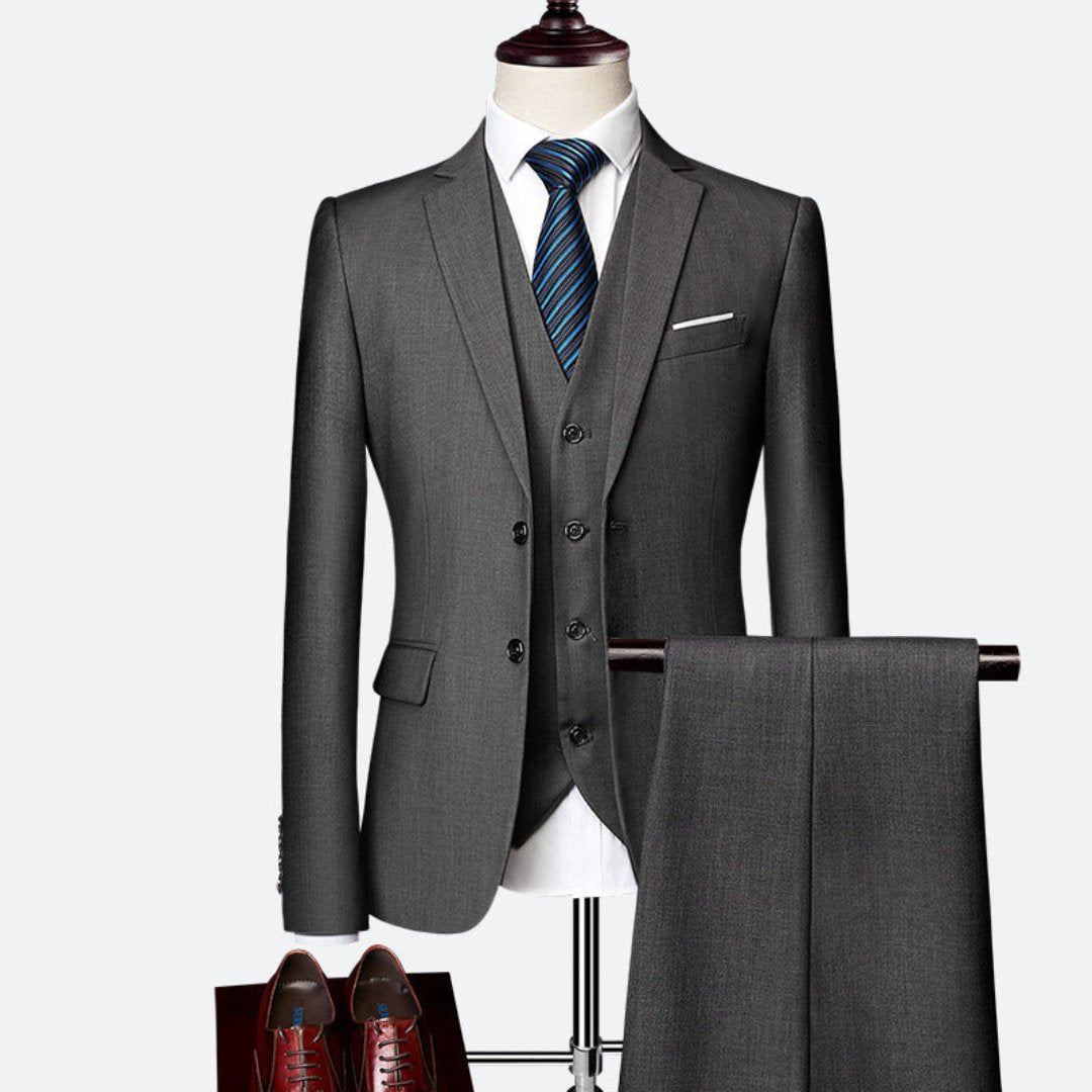 Heren Elegant Driedelig Pak | Gilet, Slim Fit