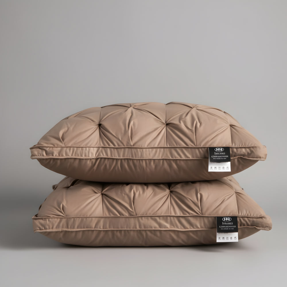 Ganzendonzen Kussen Ademend voor Nekondersteuning en Comfort