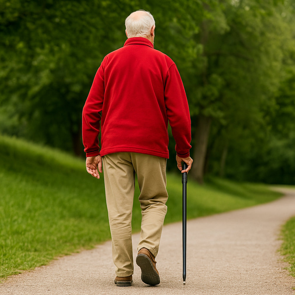 Aluminium Wandelstok Verstelbaar Lichtgewicht voor Buitenwandelen