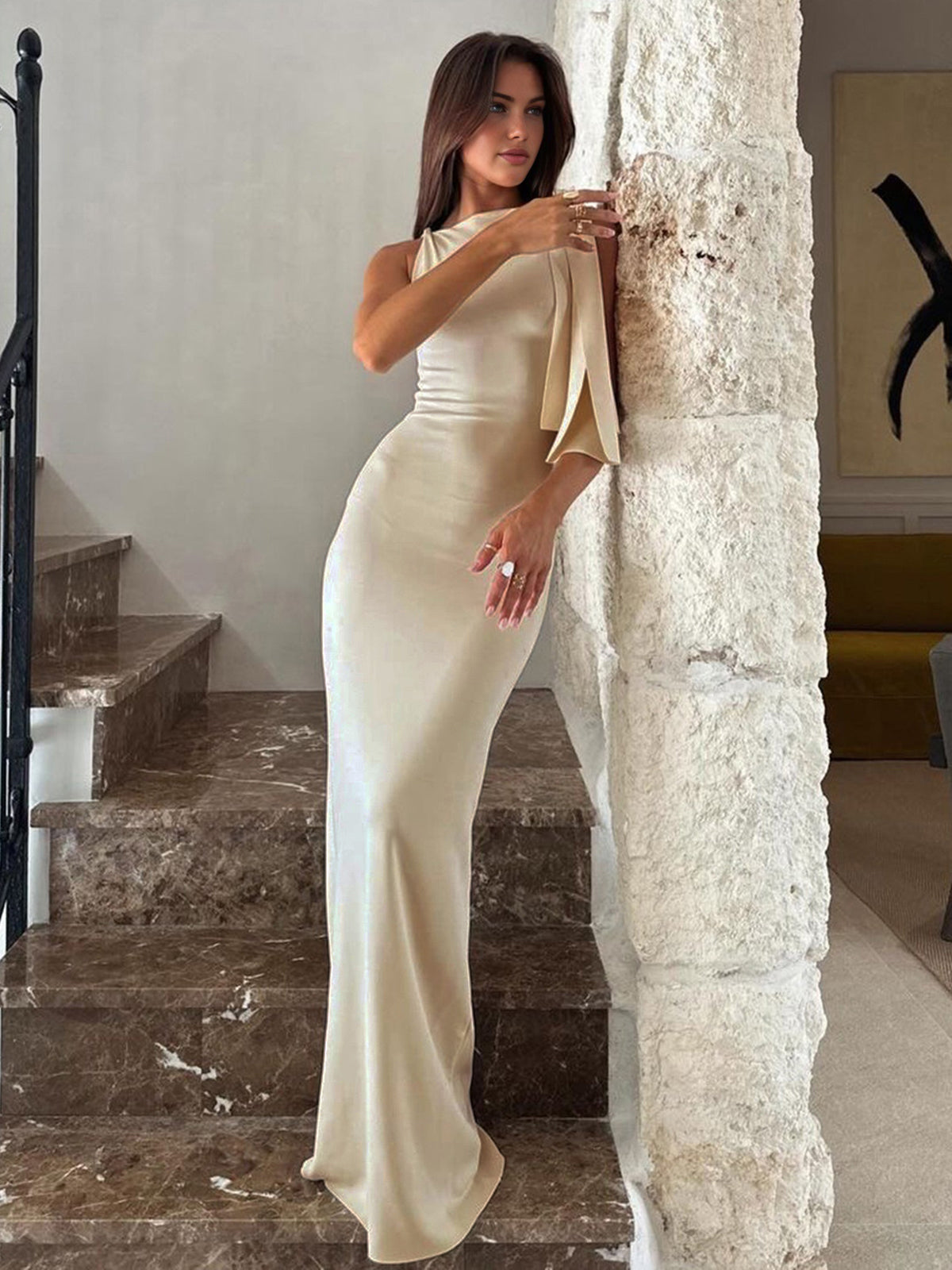 Sophie | Abito da Sera in Raso per Donne | Maxi