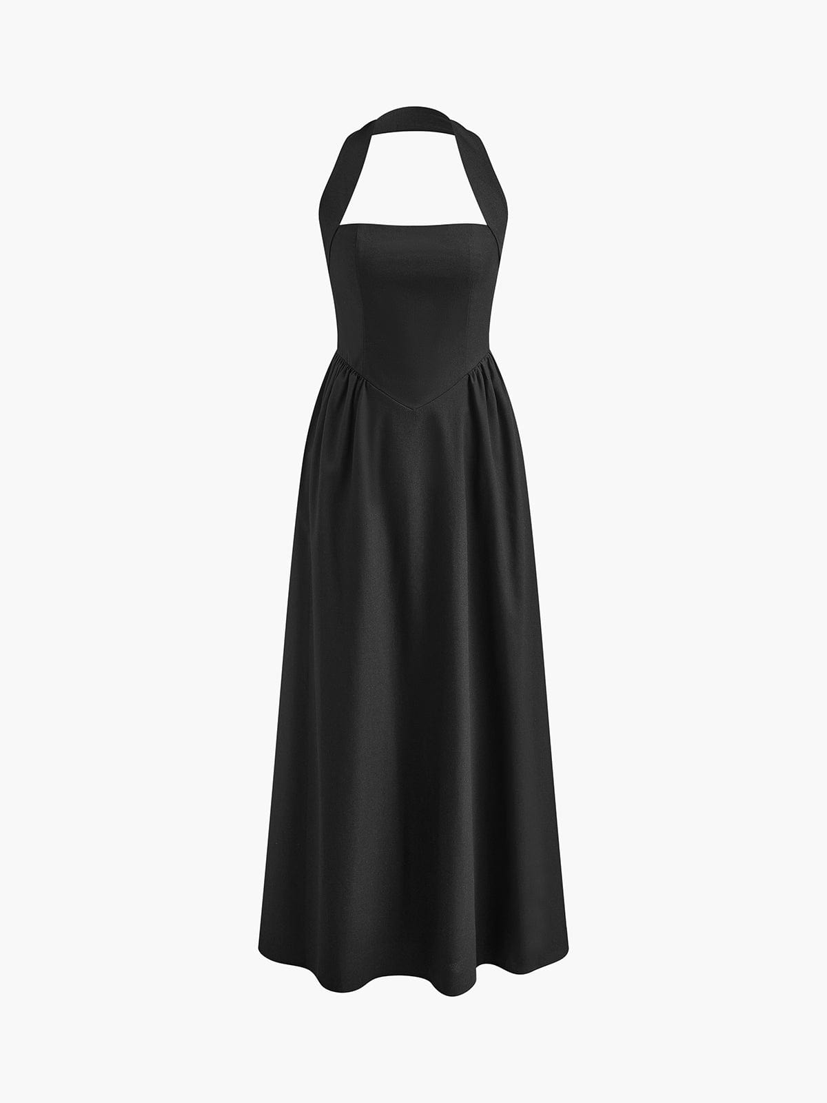 Dames Elegante avondjurk met halterhals | Maxi