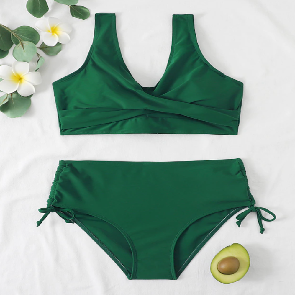 Dames Zomer Bikini | Hoge Taille, Wrap-Top