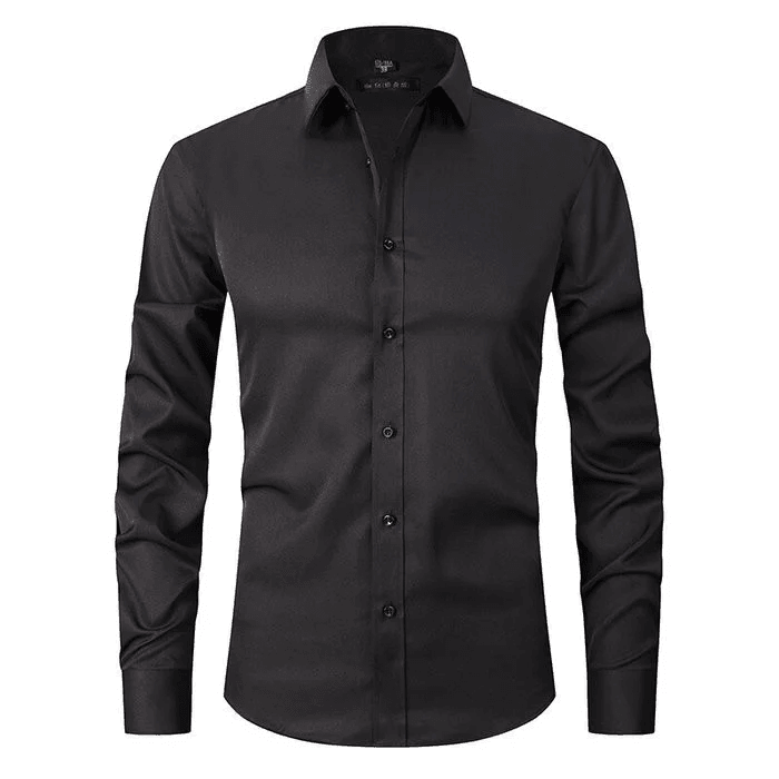 Heren Langarm Overhemd | Slim Fit, Knopen
