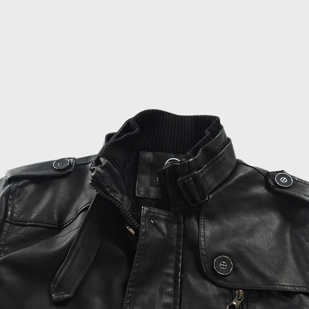 Heren Winter Trenchcoat | Lang, Imitatieleer