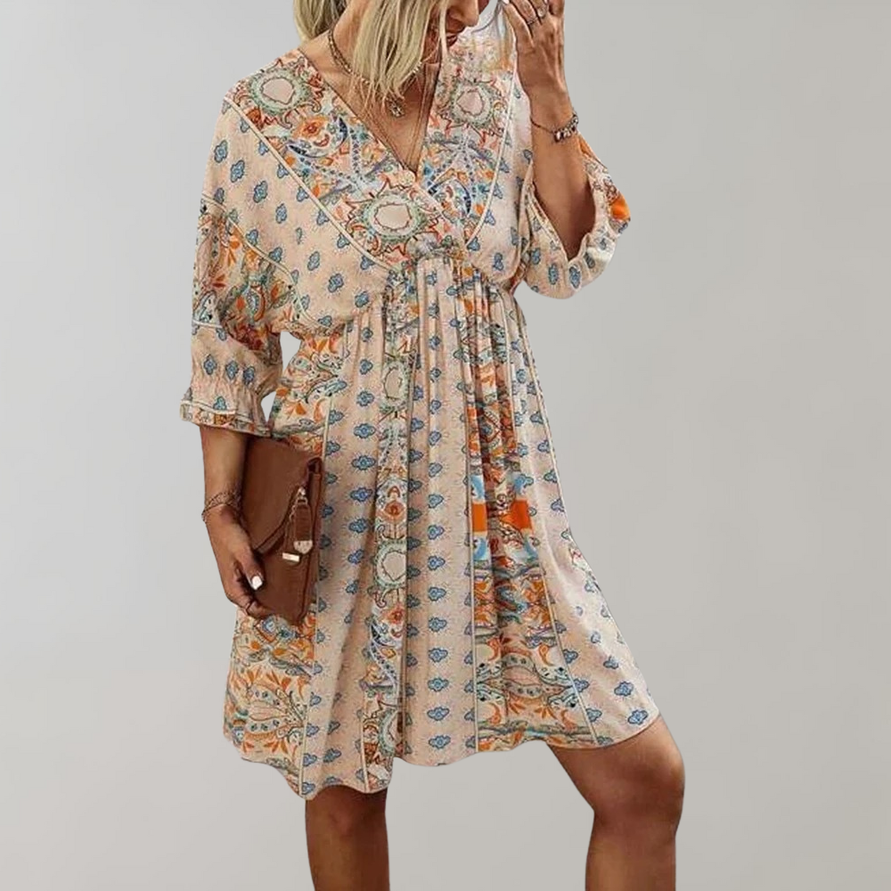 Dames Bohemian Luchtige Zomerjurk | Mini