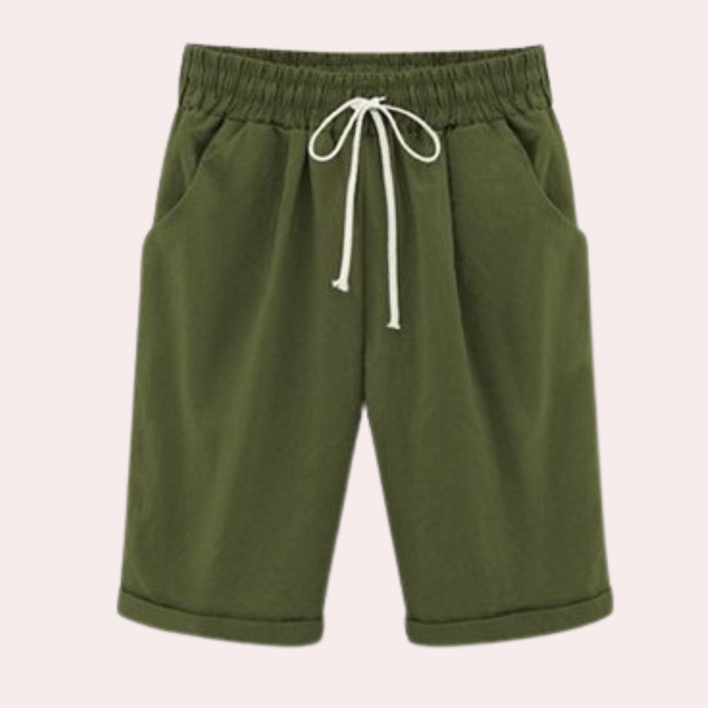 Shorts estivi da donna in tessuto | Leggeri, con coulisse