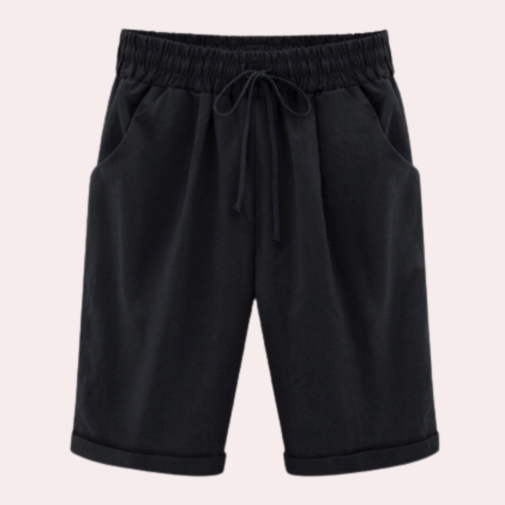 Shorts estivi da donna in tessuto | Leggeri, con coulisse