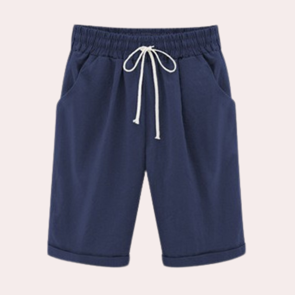 Shorts estivi da donna in tessuto | Leggeri, con coulisse