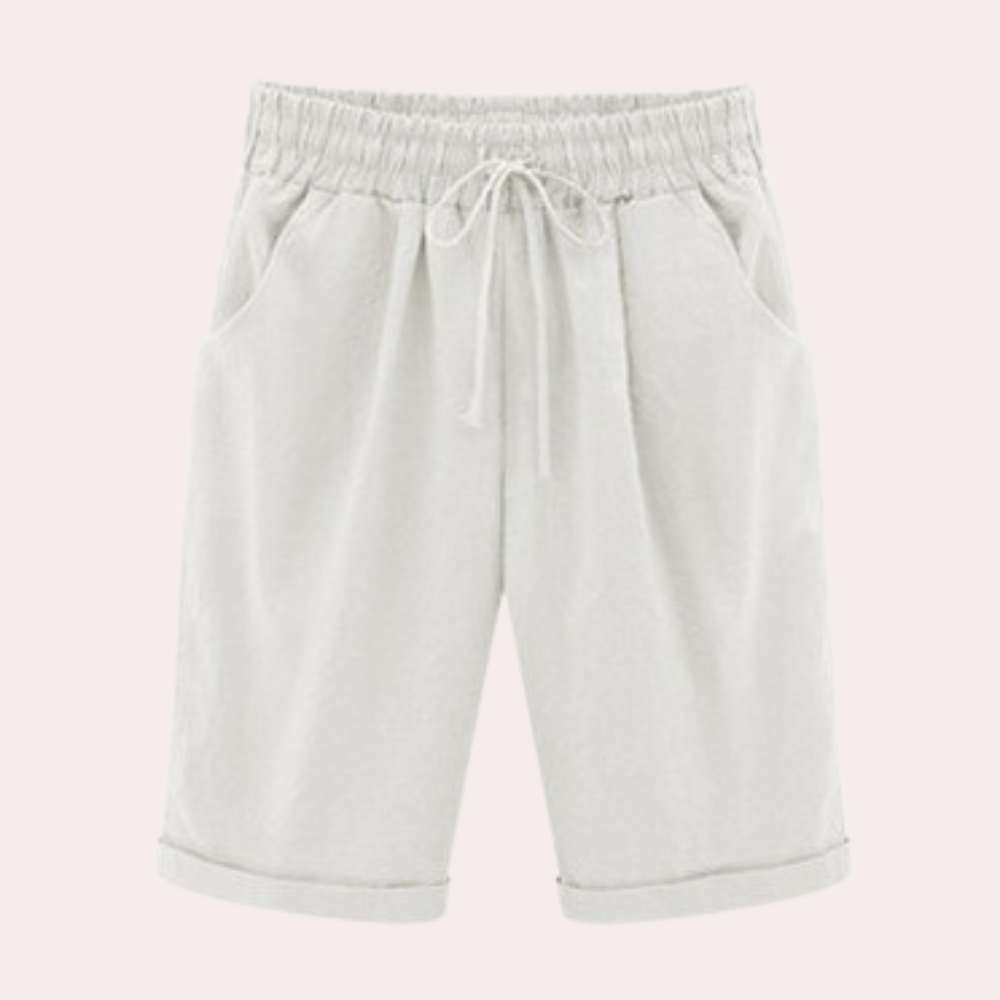 Shorts estivi da donna in tessuto | Leggeri, con coulisse