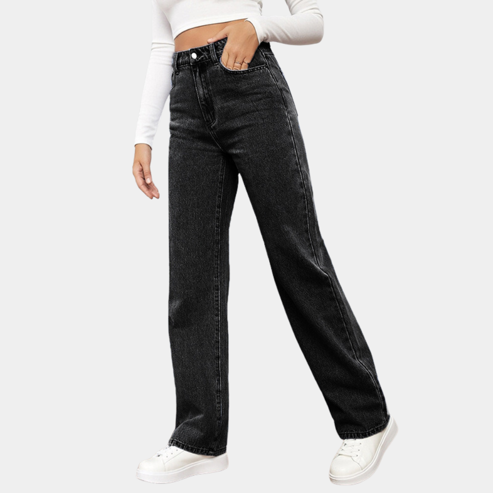 Dames Zomer Jeans | Hoog, Wijduitlopend