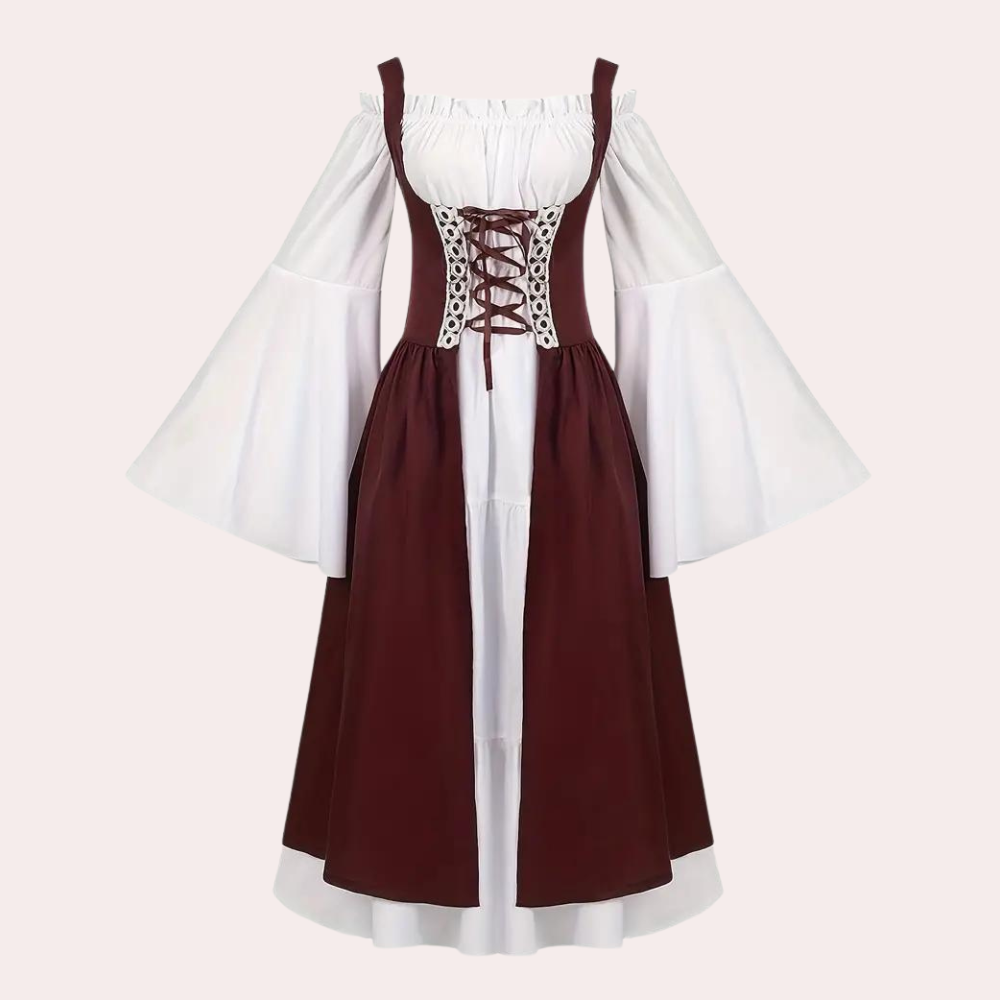 Dames Vintage Jurk | Lang, A-Lijn