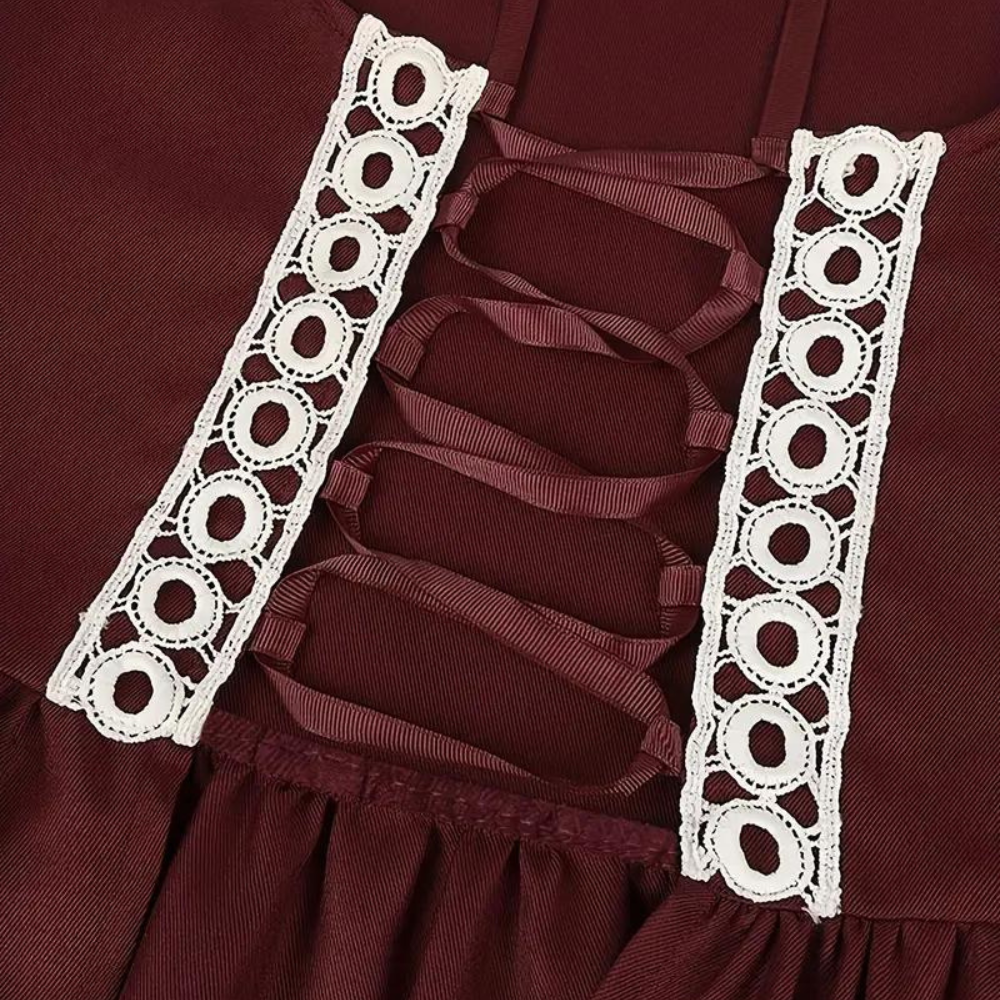 Dames Vintage Jurk | Lang, A-Lijn