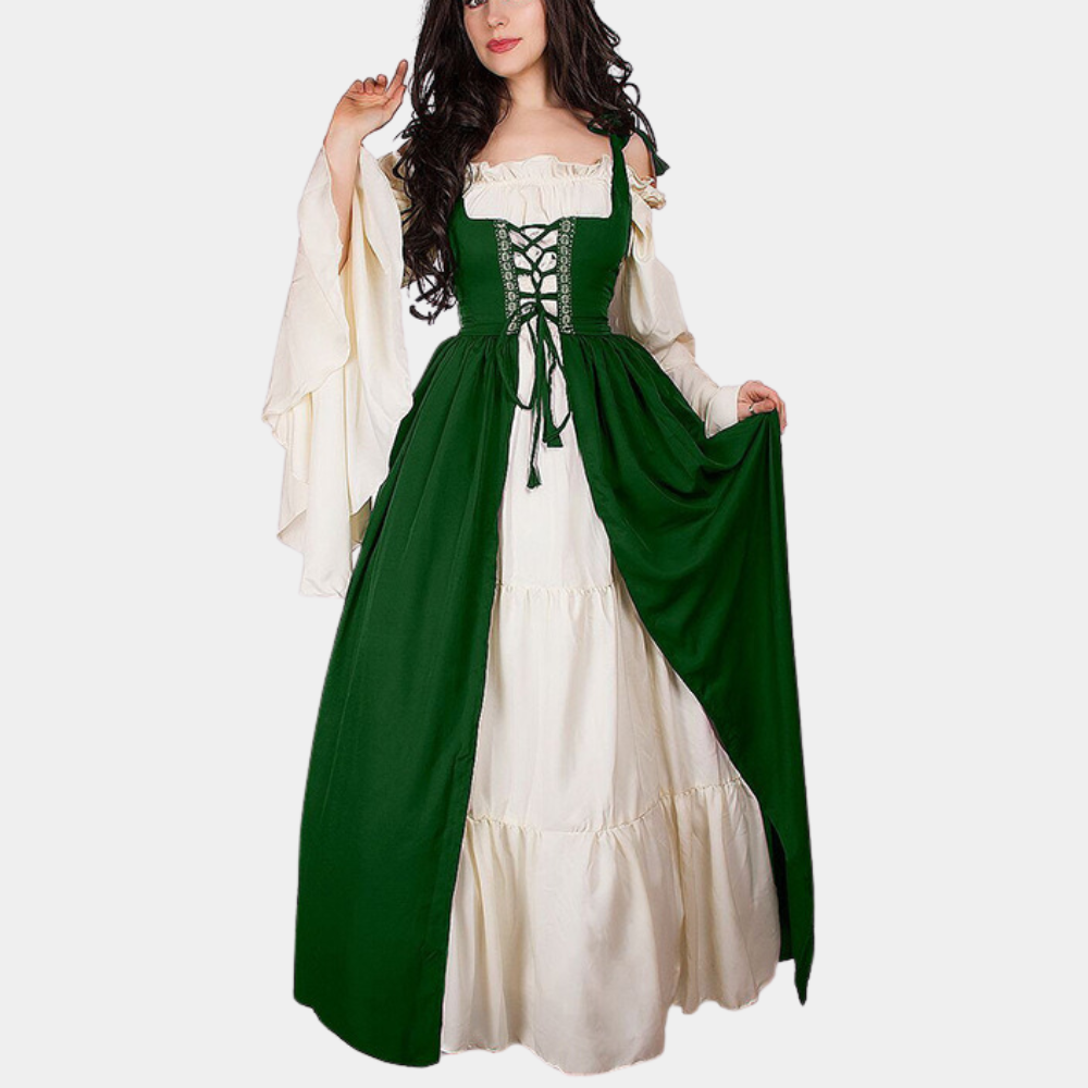 Dames Vintage Jurk | Lang, A-Lijn