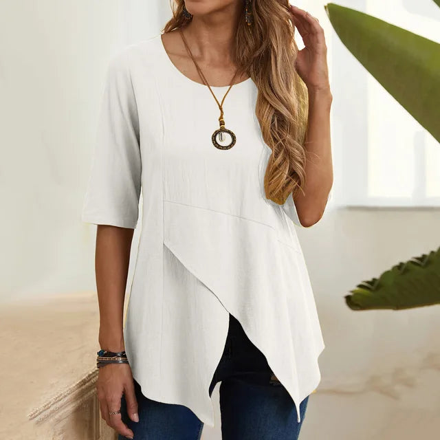 Dames Zomer Tuniek | Halflang, Asymmetrisch