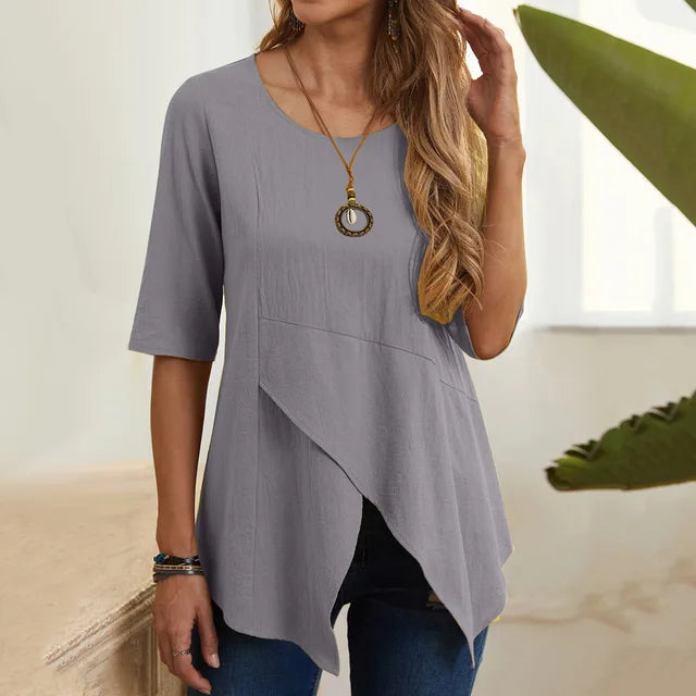 Dames Zomer Tuniek | Halflang, Asymmetrisch
