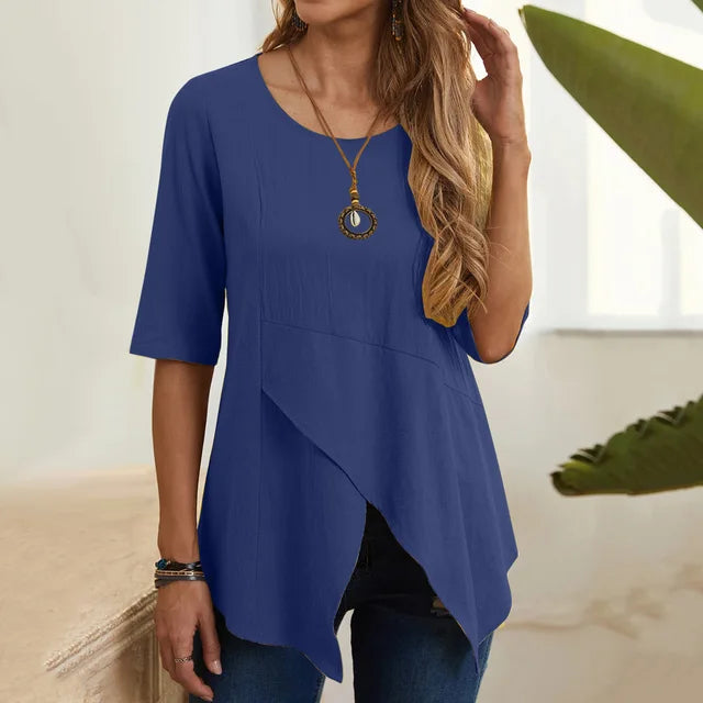 Dames Zomer Tuniek | Halflang, Asymmetrisch