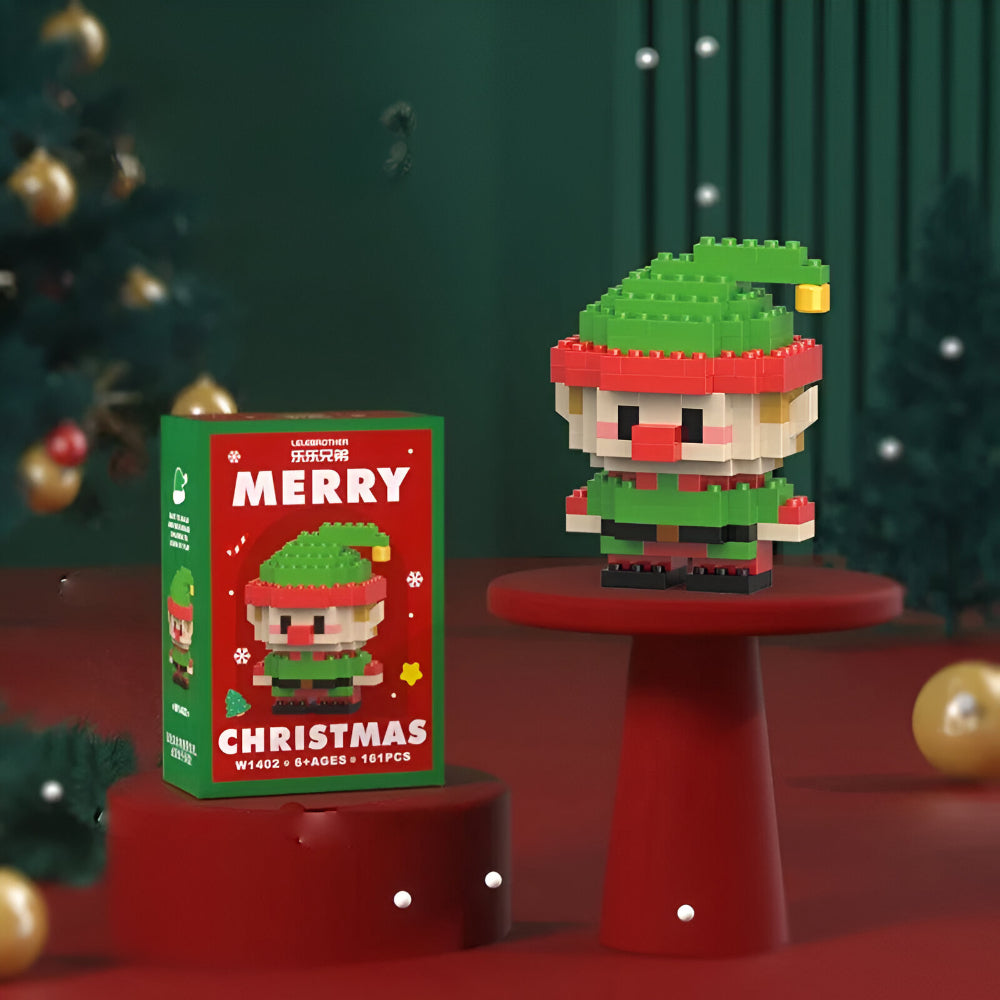 Bouwstenen Kerstfiguren Set voor Kinderen en Gezin Decoratie