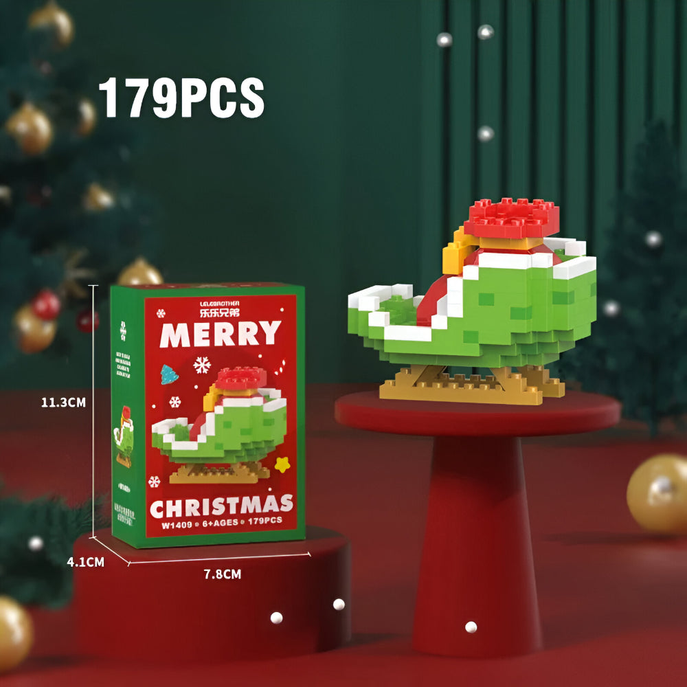 Bouwstenen Kerstfiguren Set voor Kinderen en Gezin Decoratie