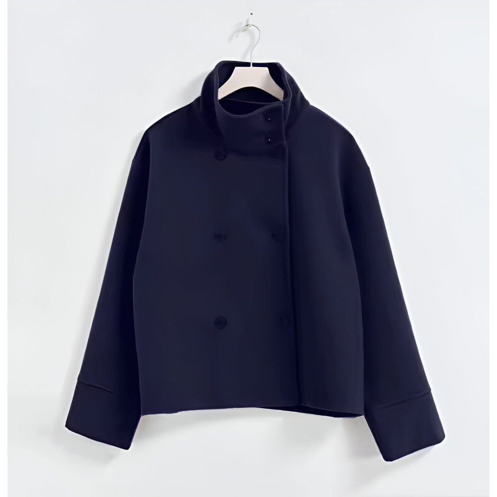 Dames Oversized Korte Blazer – Casual Winter Jasje