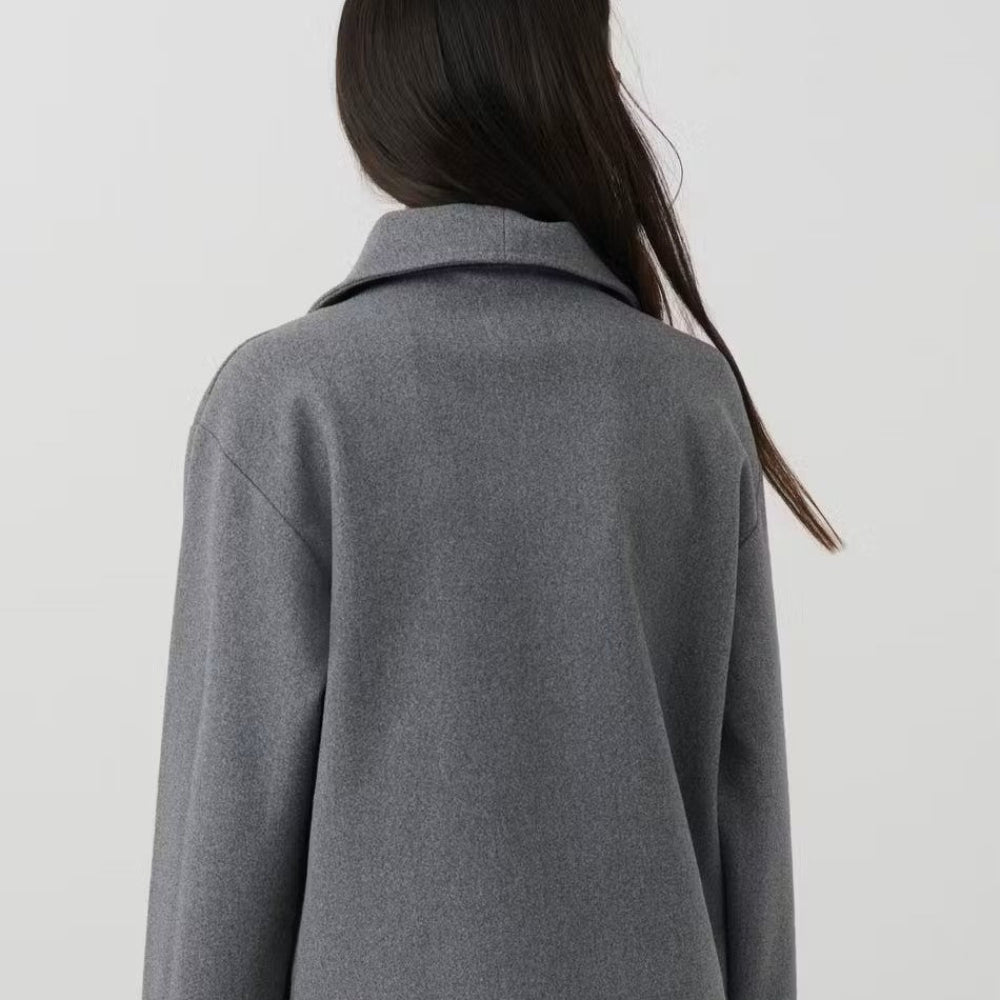 Dames Korte Jas - Geknoopt Cropped Blazer