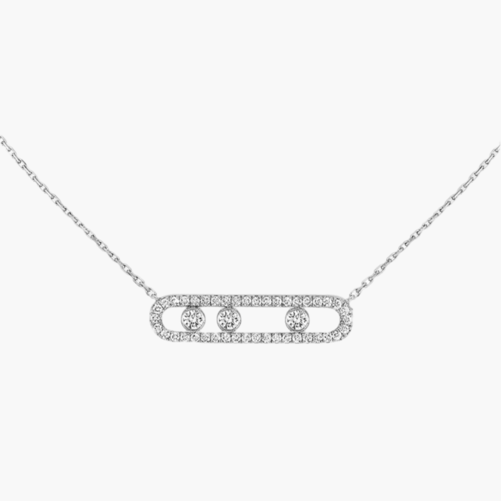 Dames Minimalistische Ketting - Elegant Zirkonia Hanger