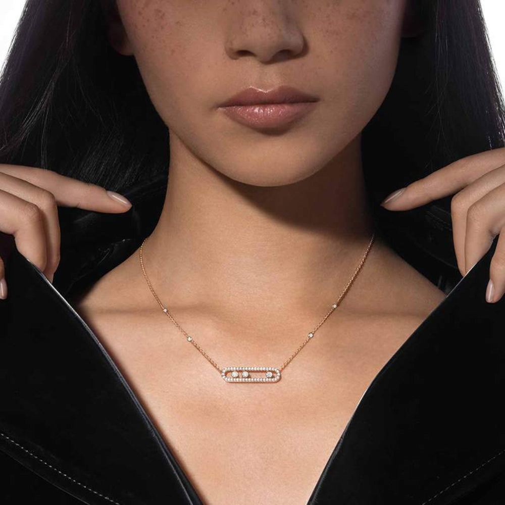 Dames Minimalistische Ketting - Elegant Zirkonia Hanger