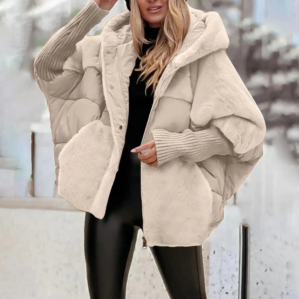 Dames Oversized Winter Puffer Jas - Gevoerd Capuchon