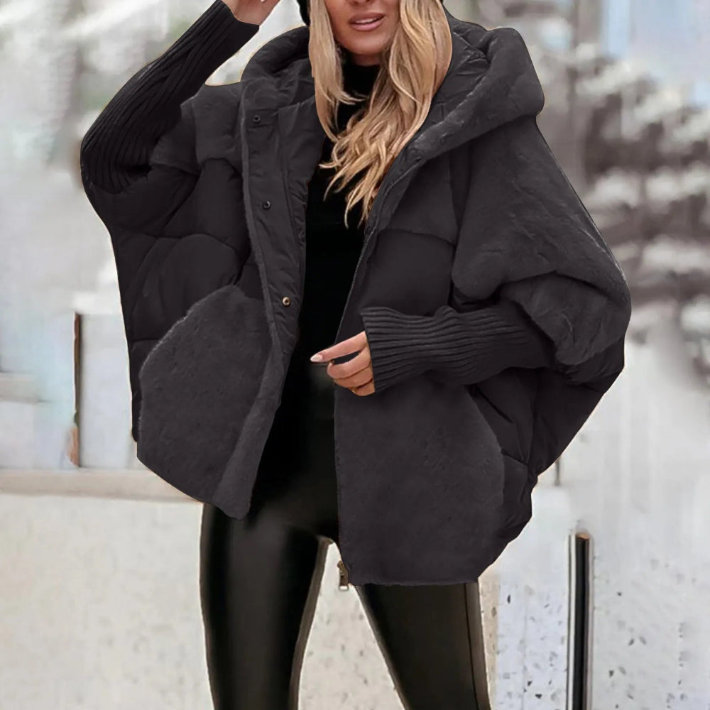 Dames Oversized Winter Puffer Jas - Gevoerd Capuchon