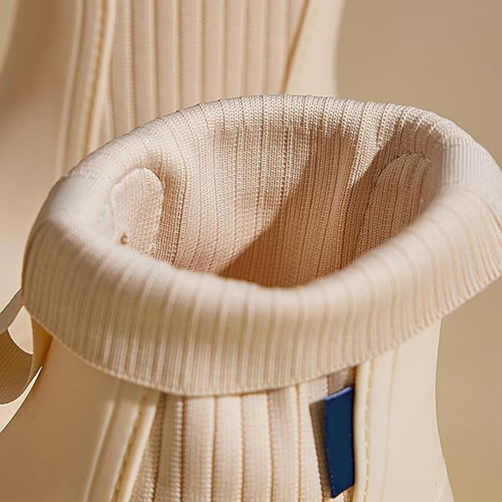 Dames Platform Chelsea Enkellaarzen - Chunky Elastiek