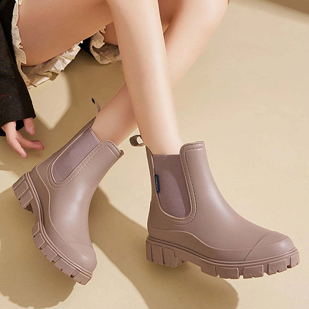 Dames Platform Chelsea Enkellaarzen - Chunky Instap