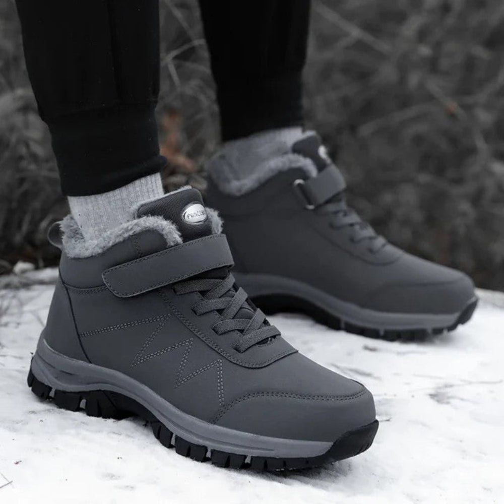 Dames Winter Gevoerde Sneeuwlaarzen - Waterdicht Klittenband
