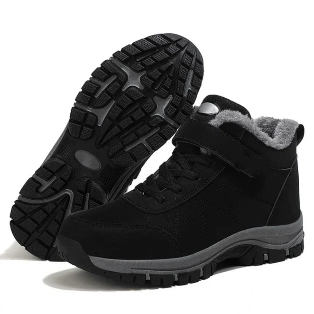 Dames Winter Gevoerde Sneeuwlaarzen - Waterdicht Klittenband