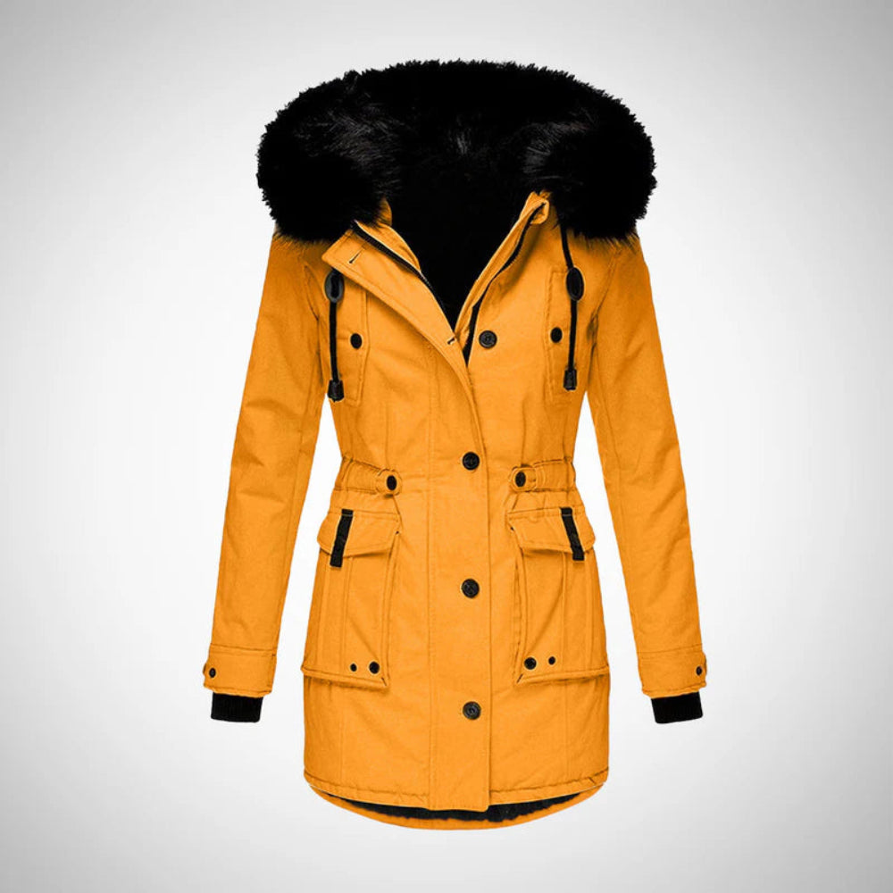 Dames Winter Parka Jas - Capuchon Bontkraag Lang