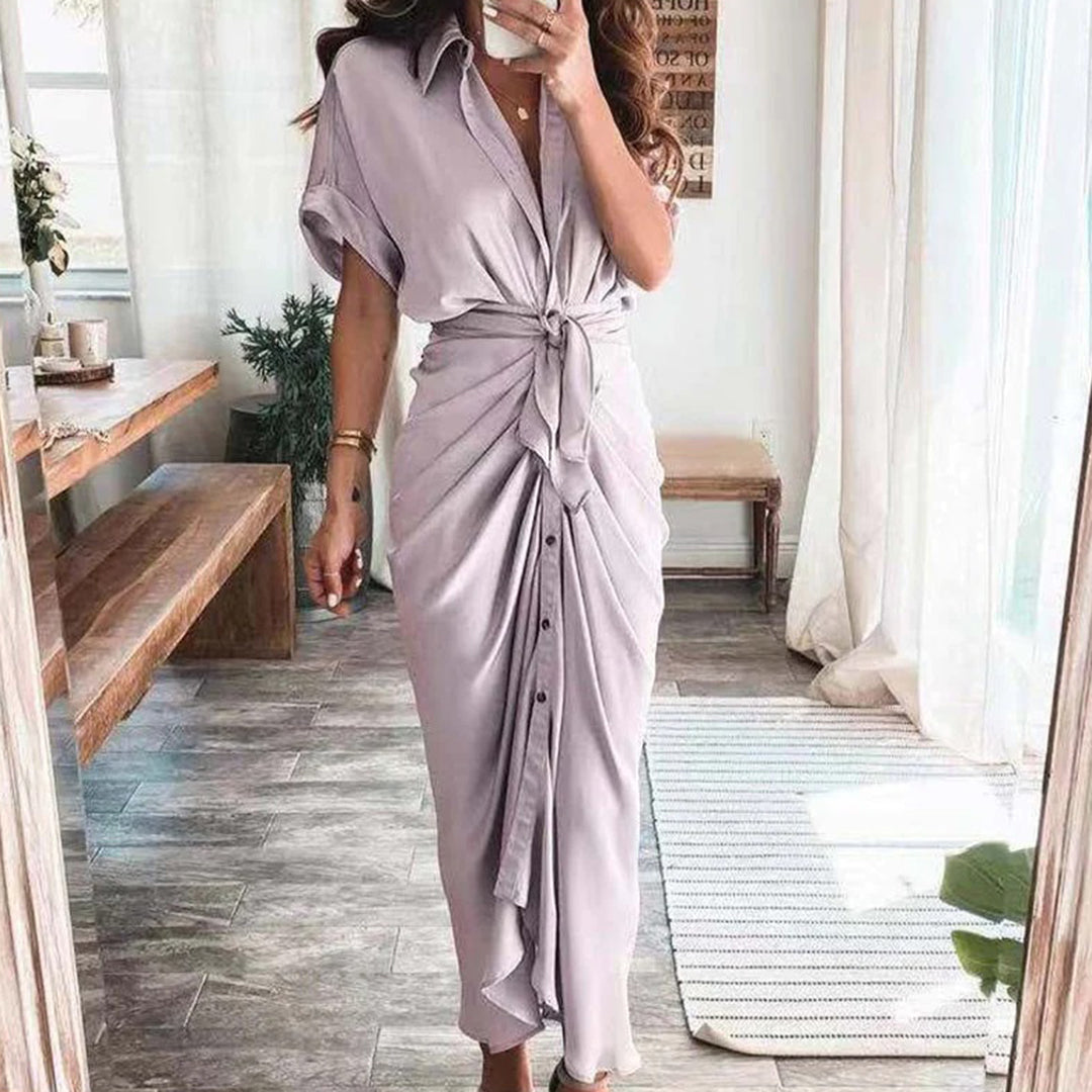 Dames Elegante geknoopte zomerjurk | Maxi