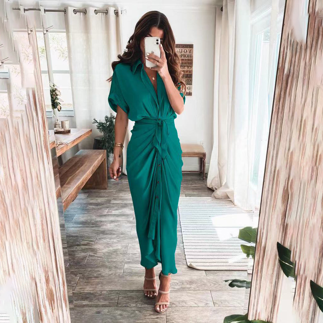 Dames Elegante geknoopte zomerjurk | Maxi