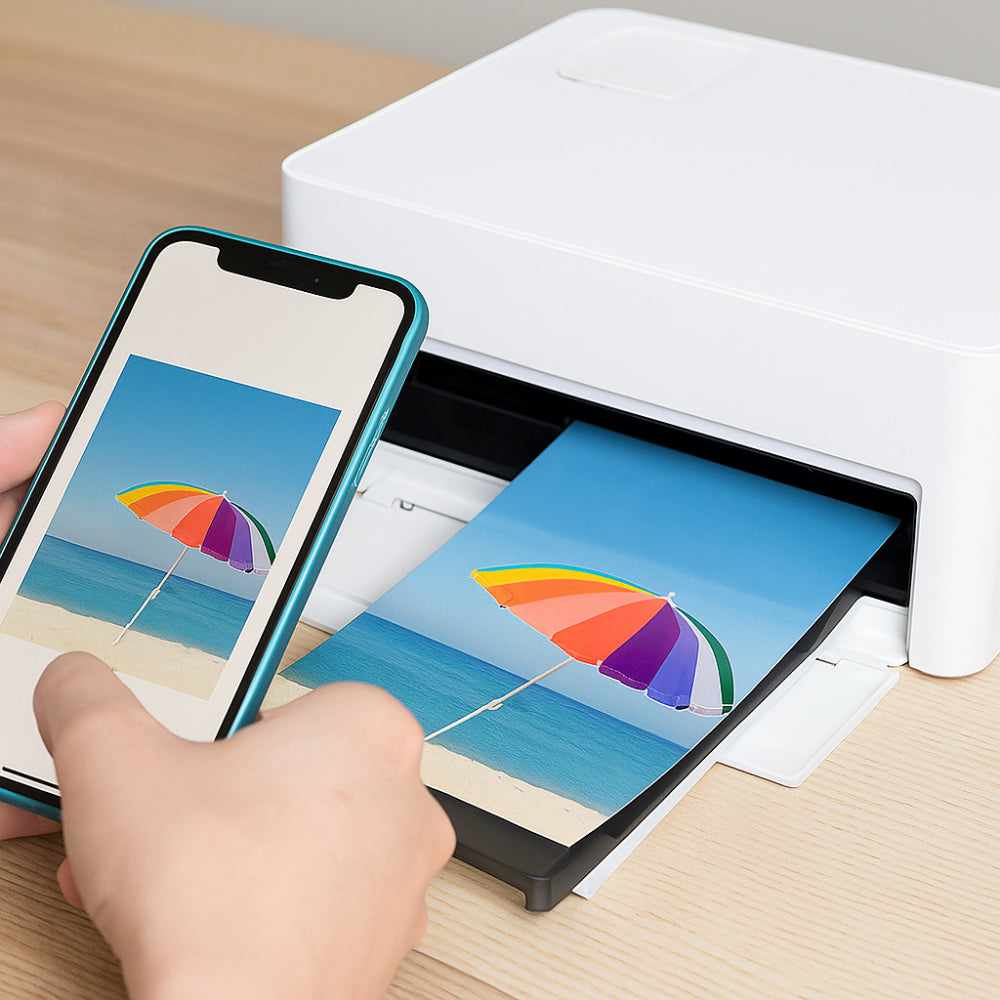 Fotoprinter Draadloos Compact voor Smartphone 4x6 Kleurenfoto